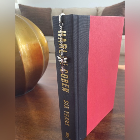 Handmade Purple & Pink Dragonfly Bookmark with Silver Tone Hook - ideal Gift - Picture 2 of 6